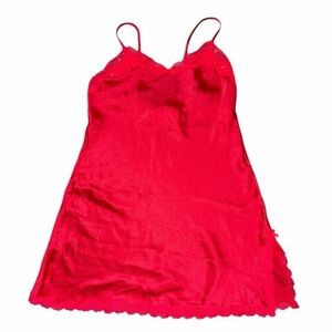 Victoria's Secret Red Lace Chemise